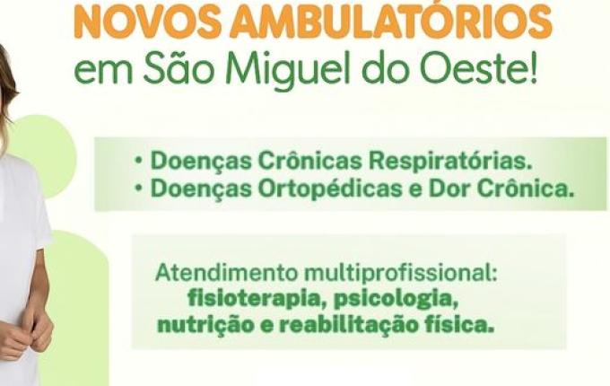 São Miguel amplia rede de saúde com dois novos ambulatórios especializados