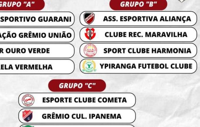 Campeonato Regional de Futebol Amador iniciará em janeiro e contará com 12 equipes