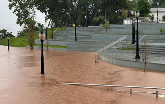 Travessia da barca no Rio Uruguai volta a ser interrompida, em Mondaí