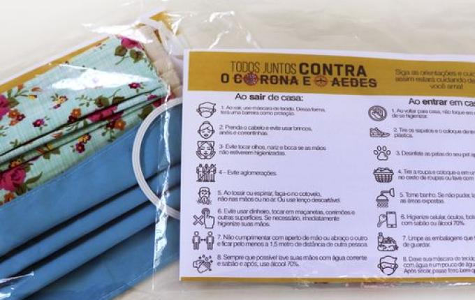 Secretaria de Saúde de Descanso entrega cerca de 11 mil máscaras para a população
