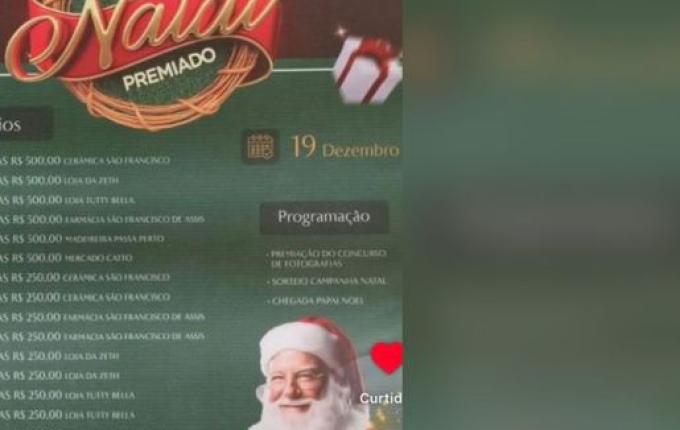 Campanha "Natal Premiado" vai sortear R$ 10 mil em vales-compras em Barra Bonita
