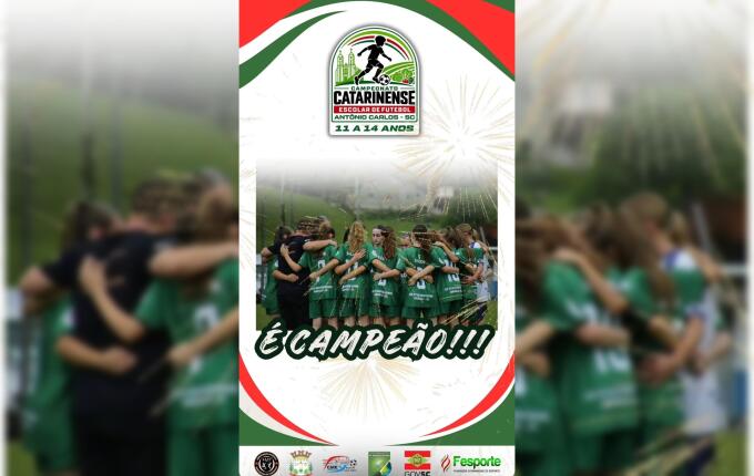 Tunápolis conquista sexto título do Catarinense de Futebol Escolar