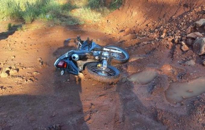 Motocicleta furtada é recuperada pela PM em São Lourenço do Oeste
