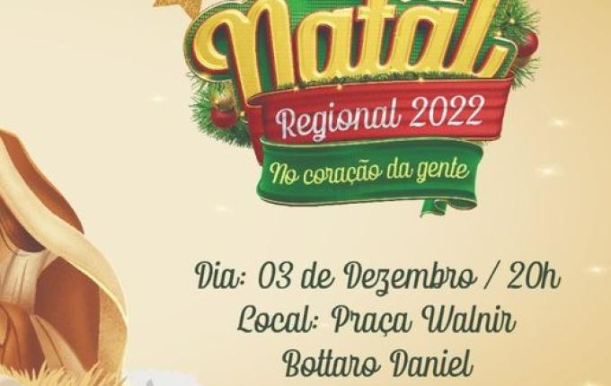 Abertura do Natal Regional 2022 será neste sábado em SMOeste