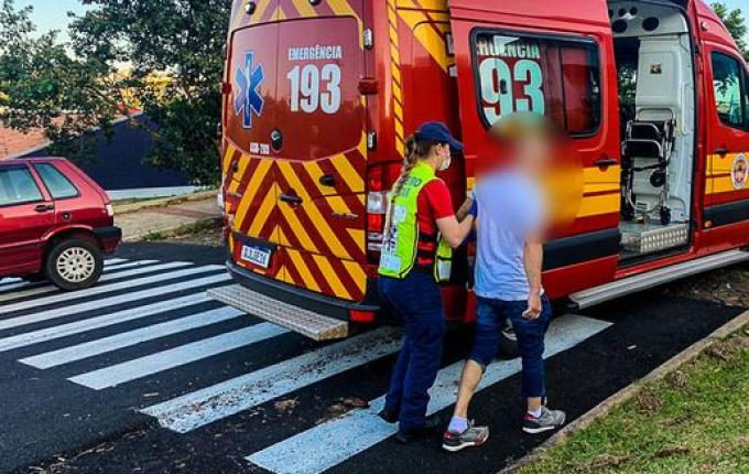 Motorista causa colisão em motocicleta e foge sem prestar socorro em SMOeste