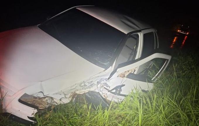 Colisão frontal na SC 160 deixa duas mulheres feridas, em Saudades