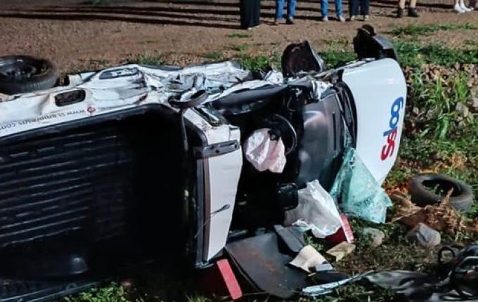 Colisão entre carro e caminhão deixa um homem em estado grave na BR-282, em Xaxim