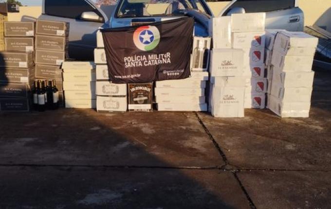 Polícia Militar apreende mercadoria avaliada em mais de R$ 200 mil na BR-282