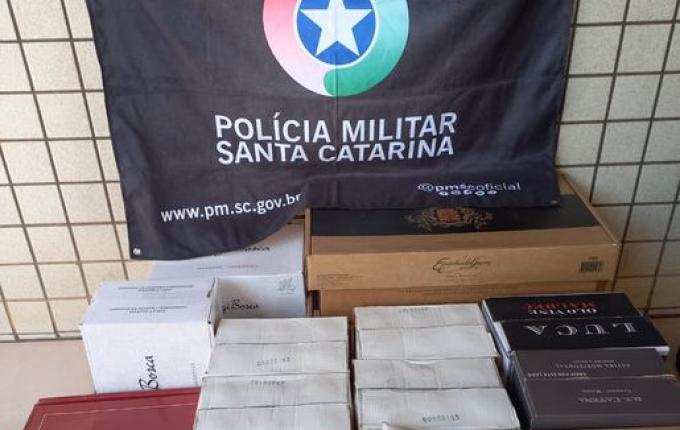 Polícia apreende 110 garrafas de vinho argentino contrabandeadas em Dionísio Cerqueira
