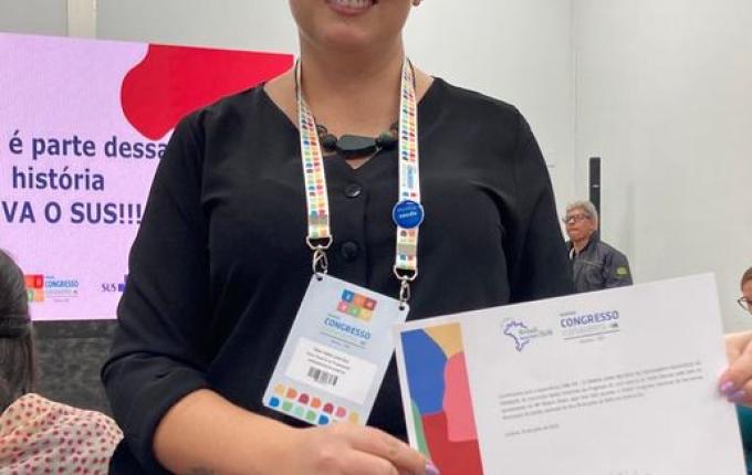 Santa Terezinha tem projeto apresentado na etapa nacional da Mostra Brasil Aqui Tem SUS