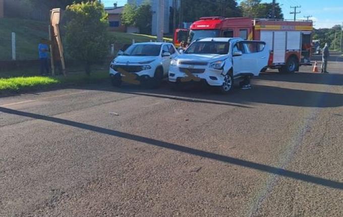Motociclista fica ferido em colisão frontal na BR-163 em Guarujá do Sul