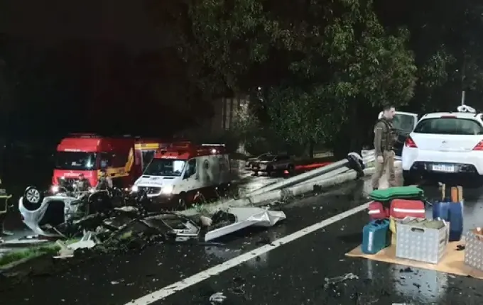 Laudo indicará se embriaguez causou acidente com 4 mortos na BR-282