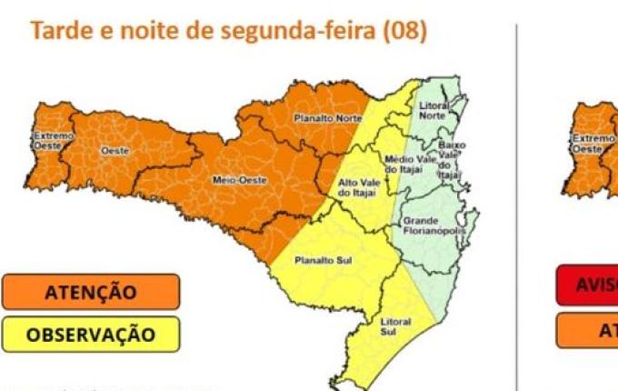 Governo de SC suspende aulas em todo o Estado diante de alerta de ciclone