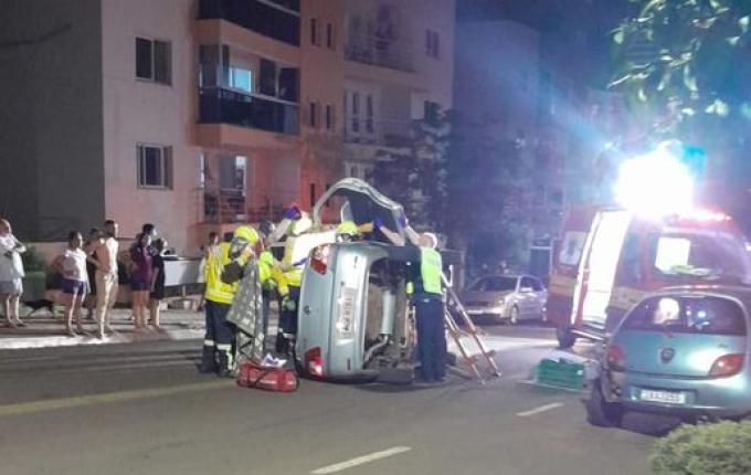 Capotamento deixa idoso ferido em São Miguel do Oeste