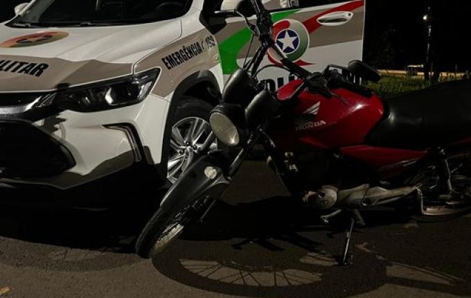 Motocicleta é apreendida em operação 'Guardiões da Noite' em SMOeste