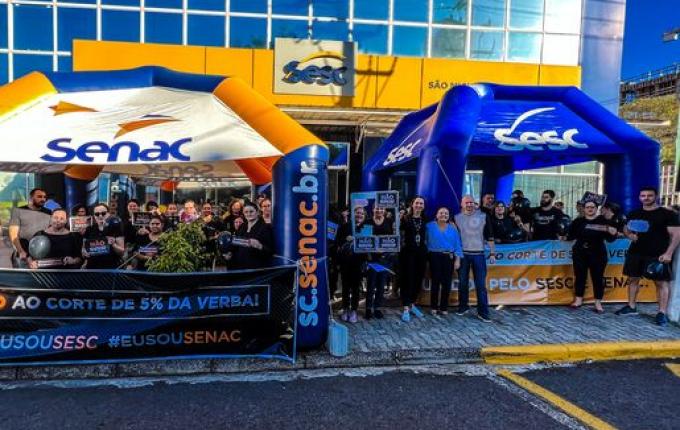 SMO: Entidades organizam ato de apoio ao Sesc e ao Senac no município