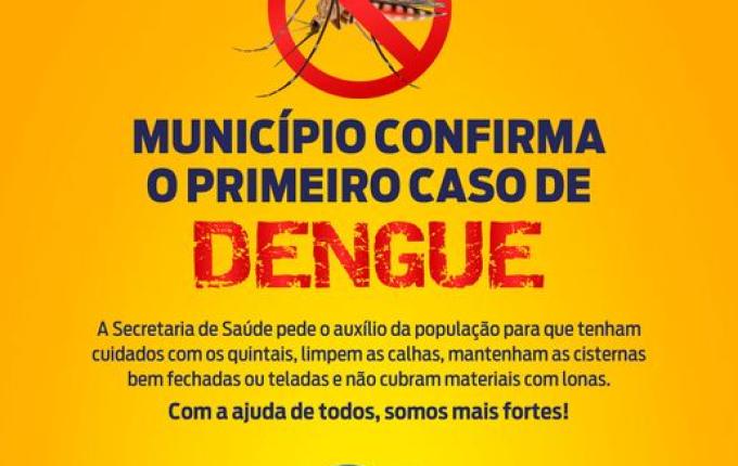 GUARACIABA: Secretaria de Saúde confirma o primeiro caso de Dengue