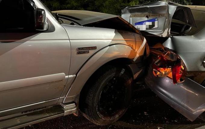 VÍDEO: Acidente envolve três veículos na Waldemar Rangrab, no centro de SMO