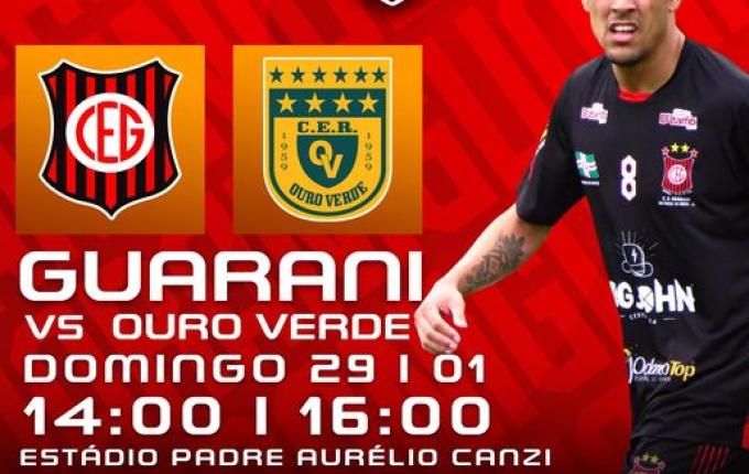 Peperi transmite neste domingo, 29, Guarani e Ouro Verde