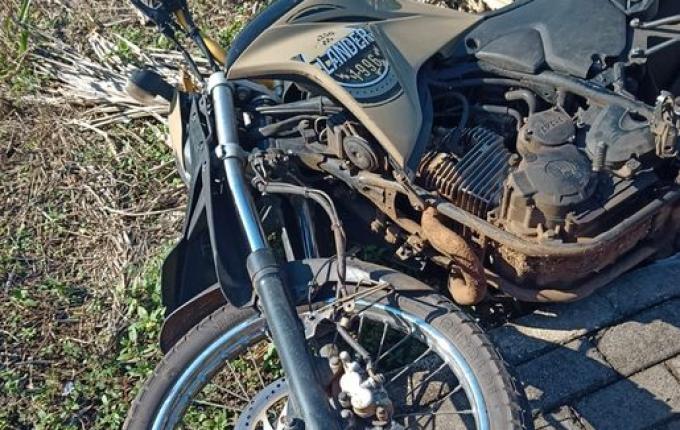 Jovem fica ferido em colisão envolvendo carro e moto na SC-386 em Mondaí