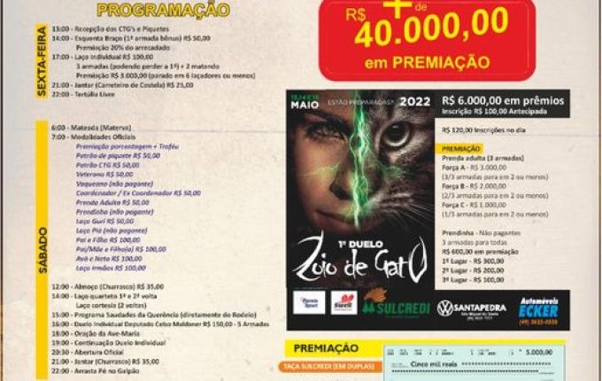 São Miguel Tchê acontece neste fim de semana