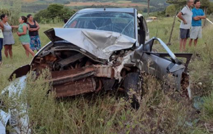 Colisão frontal deixa sete feridos na SC 480