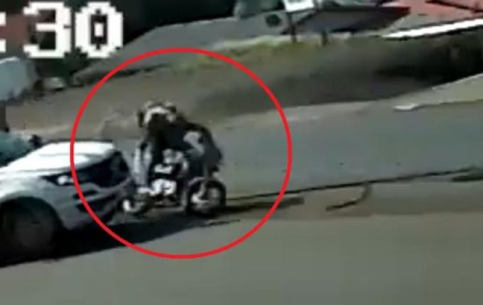 VÍDEO: Câmera registra acidente envolvendo veículo da Celesc em SMO