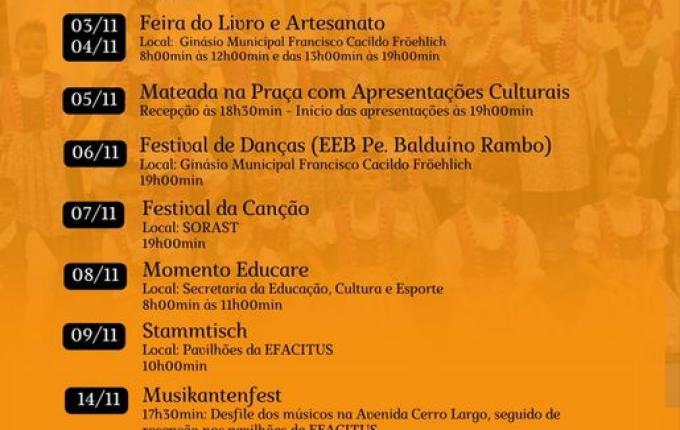 Tunápolis define programação da Semana de Incentivo à Leitura e à Cultura