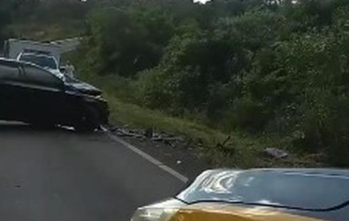Motorista de São José do Cedro morre em colisão frontal na BR-163