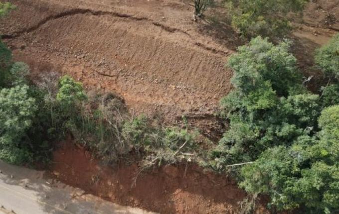 Movimentação de terra na SC-305 é monitorada pela Secretaria de Infraestrutura