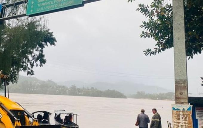 Nível do Rio Uruguai está reduzindo