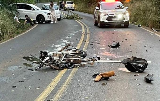 Acidente na SC-283 entre Águas de Chapecó e Planalto Alegre deixa motociclista morto