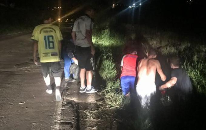 SMO: Buraco na BR-163 causa queda de moto e deixa homem ferido