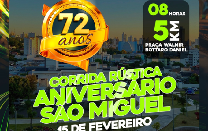 Corrida Rústica em SMO abre inscrições para prova de 5 km no dia 15 de fevereiro