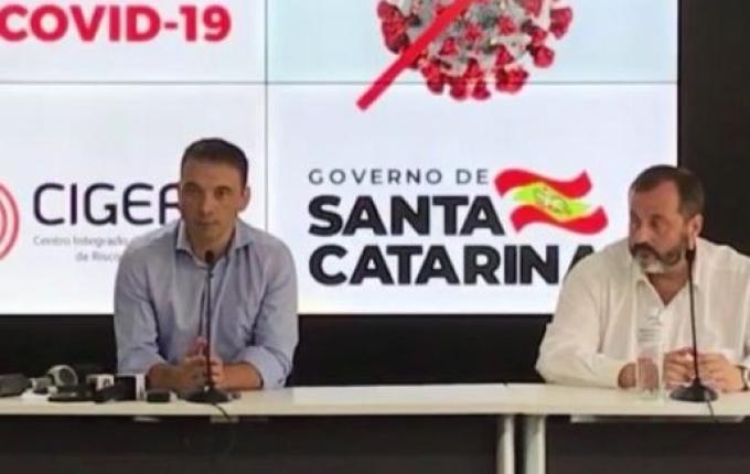 SC decreta estado de emergência após transmissão comunitária de Coronavírus