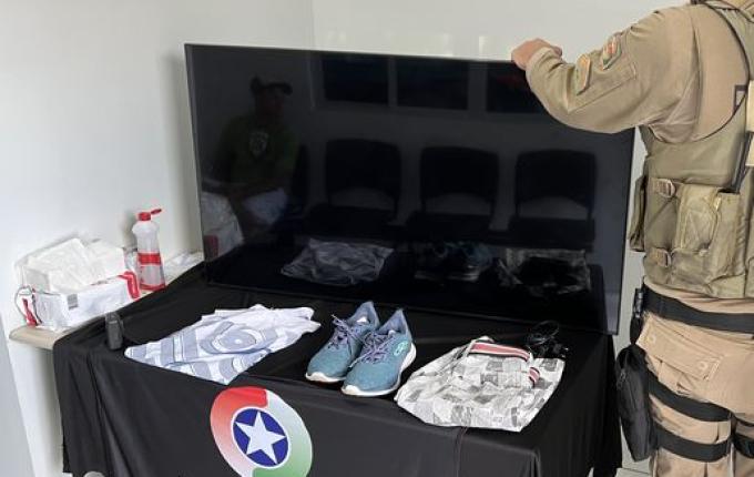 PM recupera TV furtada e prende autor em SMO