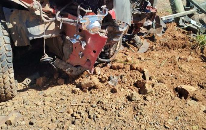 Motorista fica ferido em saída de pista e colisão em Romelândia