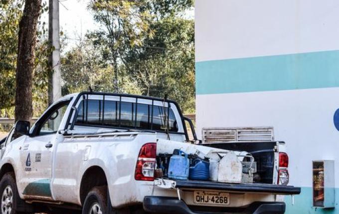 Rompimento de rede afeta abastecimento de água no centro de SMO