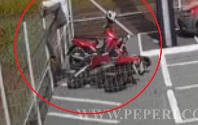 Tentativa de furto de moto é registrada em São Miguel do Oeste; vídeo