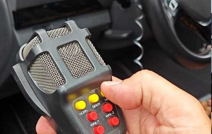 Veículo argentino é flagrado com sirene irregular semelhante à de viaturas em Xanxerê