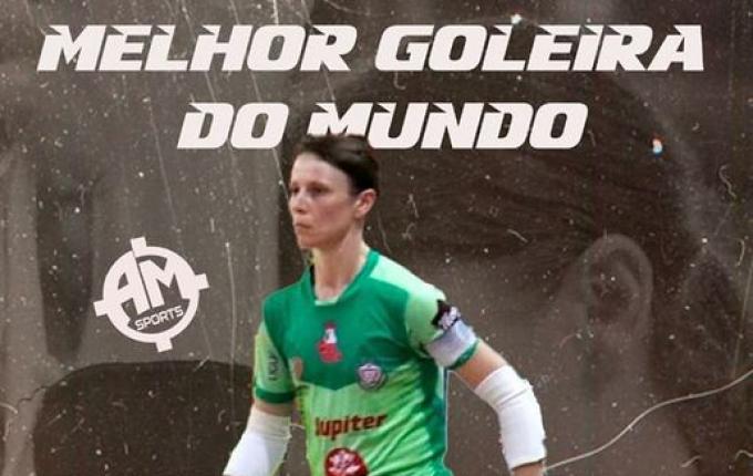Iporã-oestina é eleita 8ª melhor goleira de futsal do mundo