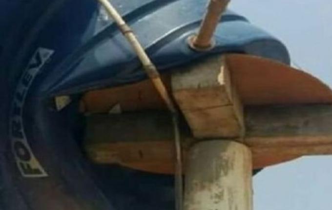 Calor intenso derrete caixa d’água em cidade do Rio Grande do Sul