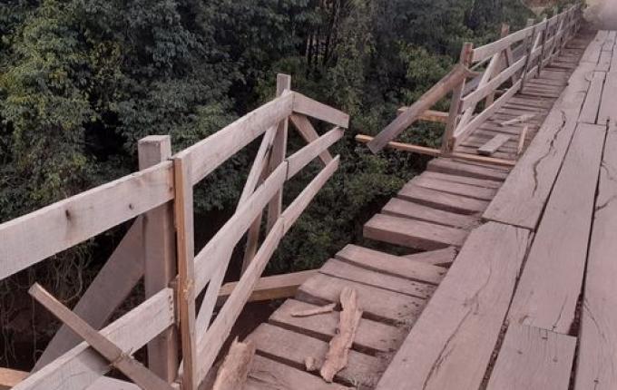 Ponte na SC-283 em Itapiranga tem novo projeto, mas sem prazo para obra