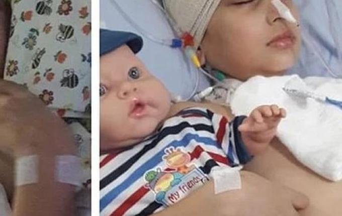 Família do oeste organiza vaquinha para ajudar no tratamento de criança com tumor cerebral