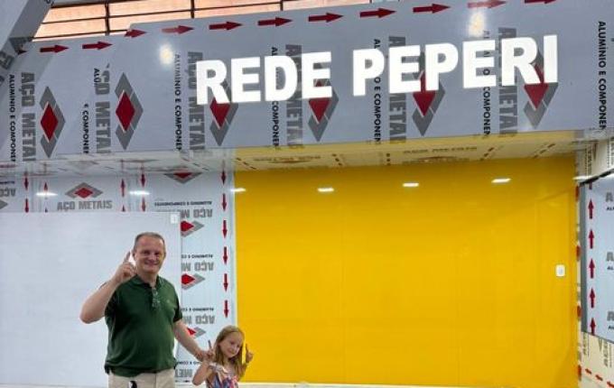 Trabalhos no novo estande da Rede Peperi na Faismo avançam neste final de semana