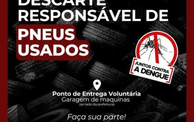 Município de Guarujá do Sul intensifica recolhimento de pneus para proteger a saúde pública