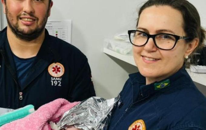 SAMU Itapiranga realiza parto dentro de ambulância