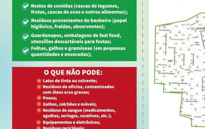 Novo sistema de coleta de lixo orgânico inicia dia 3; saiba detalhes