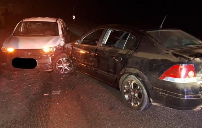 Colisão envolve quatro veículos na SC-305 em Campo Erê