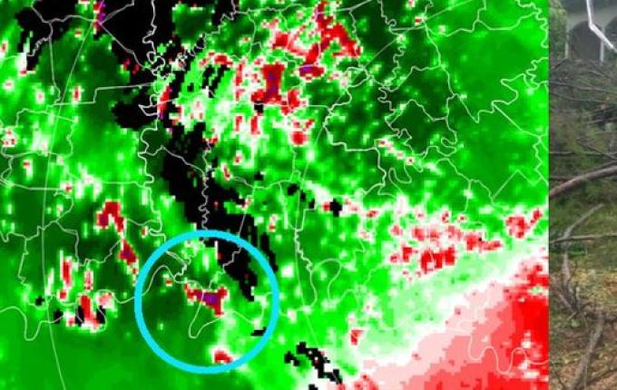 Tornado no Oeste de SC teve ventos com velocidade acima de 100 km/h, diz Defesa Civil